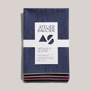 Rainbow Denim Napkins | Set of 4